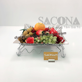 BỘ CHÂN VÀ DĨA INOX TRƯNG BÀY THỨC ĂN SN#5243059 SACONA (5)