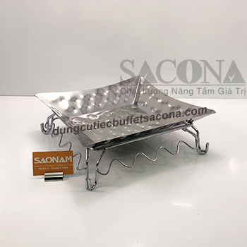 BỘ CHÂN VÀ DĨA INOX TRƯNG BÀY THỨC ĂN SN#5243059 SACONA
