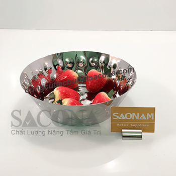 DĨA INOX TRƯNG BÀY THỨC ĂN SN#5243040 SACONA