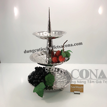 GIÁ TRƯNG BÀY THỨC ĂN 3 TẦNG SN#524301 SACONA